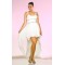 High Low Beaded Straps Chiffon Prom Evening Dresses ED010847