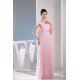 A-Line Cap Sleeve Long Pink Chiffon Prom Evening Dresses ED010850 A-Line Cap Sleeve Long Pink Chiffon Prom Evening Dresses ED010850