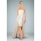 High Low Strapless Lace and Chiffon Prom Evening Formal Dresses ED010861