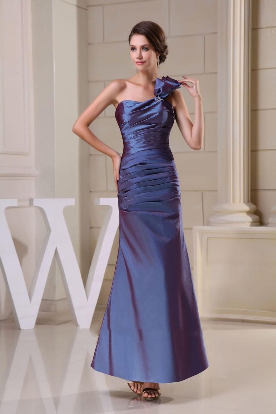 One-Shoulder Long Taffeta Prom Evening Formal Dresses ED010870 One-Shoulder Long Taffeta Prom Evening Formal Dresses ED010870