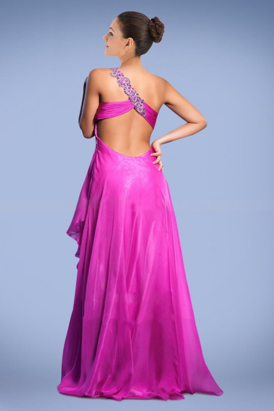 Sheath One-Shoulder Split-Front Beaded Long Chiffon Prom Evening Formal Dresses ED010893 Sheath One-Shoulder Split-Front Beaded Long Chiffon Prom Evening Formal Dresses ED010893