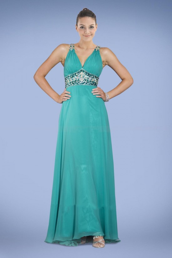 A-Line V-Neck Beaded Long Chiffon Prom Evening Formal Dresses ED010896 A-Line V-Neck Beaded Long Chiffon Prom Evening Formal Dresses ED010896
