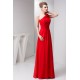 A-Line One-Shoulder Red Long Chiffon Prom Evening Formal Bridesmaid Dresses ED010919 A-Line One-Shoulder Red Long Chiffon Prom Evening Formal Bridesmaid Dresses ED010919