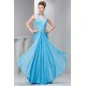 Sheath/Column Halter Beaded Blue Long Chiffon Prom Evening Formal Dresses ED010920 Sheath/Column Halter Beaded Blue Long Chiffon Prom Evening Formal Dresses ED010920