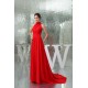 A-Line High-Neck Long Red Chiffon Prom Evening Formal Dresses ED010924 A-Line High-Neck Long Red Chiffon Prom Evening Formal Dresses ED010924