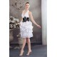 A-Line Halter Short White Prom Evening Formal Dresses ED010930