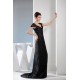 Long Black Cap Sleeve Beaded Lace Prom Evening Formal Dresses ED010935 Long Black Cap Sleeve Beaded Lace Prom Evening Formal Dresses ED010935