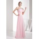 A-Line One-Shoulder Beaded Pink Long Chiffon Prom Evening Formal Dresses ED010936 A-Line One-Shoulder Beaded Pink Long Chiffon Prom Evening Formal Dresses ED010936