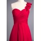 A-Line One-Shoulder Long Chiffon Prom Evening Formal Dresses Bridesmaid Dresses ED010957