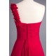 A-Line One-Shoulder Long Chiffon Prom Evening Formal Dresses Bridesmaid Dresses ED010957