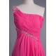 A-Line One-Shoulder Beaded Long Chiffon Prom Evening Formal Dresses ED010960