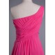 A-Line One-Shoulder Beaded Long Chiffon Prom Evening Formal Dresses ED010960