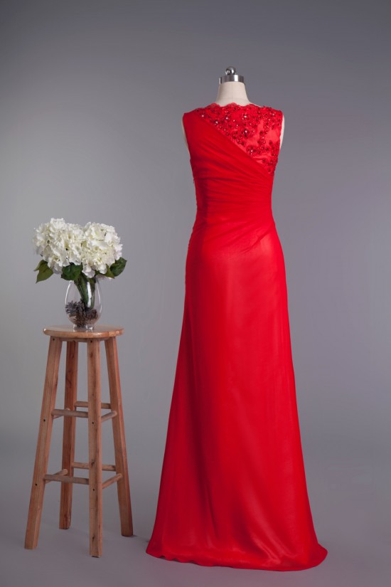 A-Line Bateau Beaded Applique Long Red Prom Evening Formal Dresses ED010961 A-Line Bateau Beaded Applique Long Red Prom Evening Formal Dresses ED010961