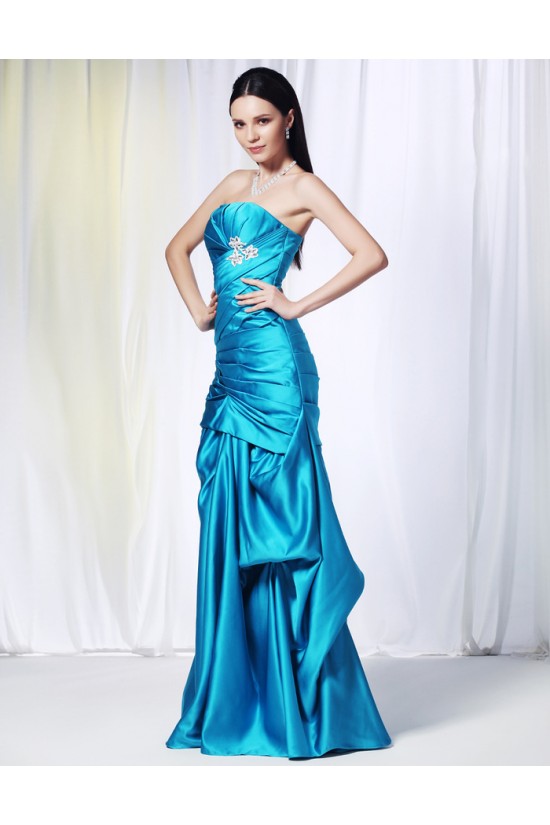 Strapless Long Blue Prom Evening Formal Dresses ED010969 Strapless Long Blue Prom Evening Formal Dresses ED010969