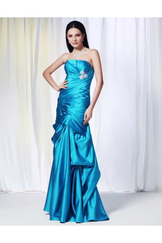 Strapless Long Blue Prom Evening Formal Dresses ED010969 Strapless Long Blue Prom Evening Formal Dresses ED010969