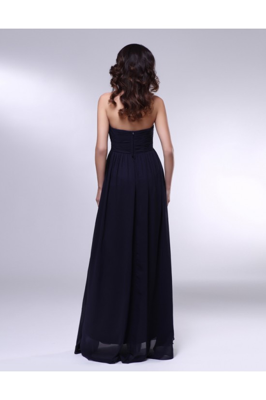 Empire Strapless Beaded Navy Blue Long Chiffon Prom Evening Formal Dresses Maternity Dresses ED010971 Empire Strapless Beaded Navy Blue Long Chiffon Prom Evening Formal Dresses Maternity Dresses ED010971