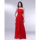 A-Line One-Shoulder Beaded Long Red Chiffon Prom Evening Formal Dresses ED010977 A-Line One-Shoulder Beaded Long Red Chiffon Prom Evening Formal Dresses ED010977