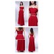 A-Line Strapless Beaded Long Red Chiffon Prom Evening Formal Dresses ED010979 A-Line Strapless Beaded Long Red Chiffon Prom Evening Formal Dresses ED010979