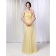 A-Line Sweetheart Long Yellow Chiffon Prom Evening Formal Dresses ED010986 A-Line Sweetheart Long Yellow Chiffon Prom Evening Formal Dresses ED010986