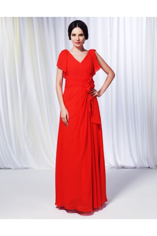 A-Line V-Neck Long Chiffon Prom Evening Formal Dresses ED010988 A-Line V-Neck Long Chiffon Prom Evening Formal Dresses ED010988