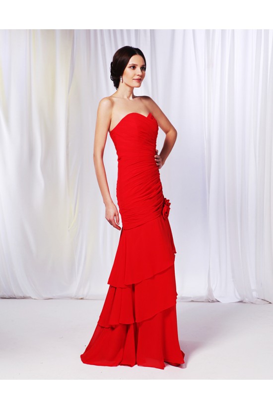 A-Line Sweetheart Long Red Chiffon Prom Evening Formal Dresses ED010992 A-Line Sweetheart Long Red Chiffon Prom Evening Formal Dresses ED010992