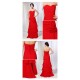 A-Line Sweetheart Long Red Chiffon Prom Evening Formal Dresses ED010992 A-Line Sweetheart Long Red Chiffon Prom Evening Formal Dresses ED010992