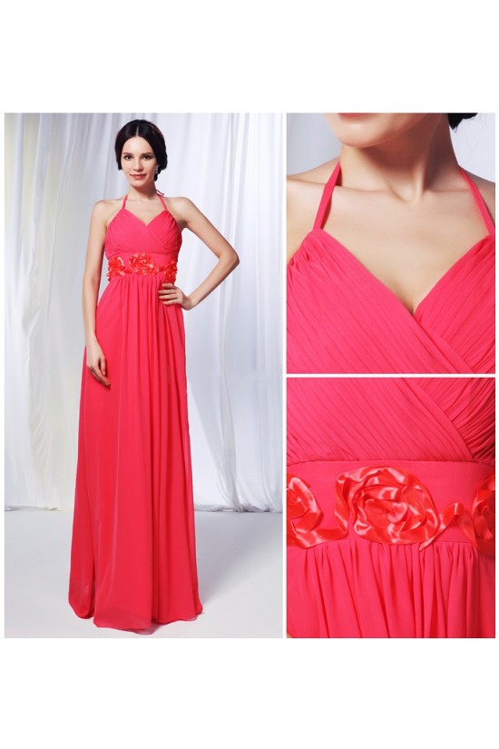 Sheath/Column Halter Long Chiffon Prom Evening Formal Dresses Bridesmaid Dresses ED010996 Sheath/Column Halter Long Chiffon Prom Evening Formal Dresses Bridesmaid Dresses ED010996