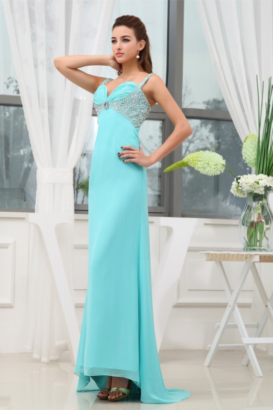 A-Line Asymmetrical Spaghetti Straps Chiffon Prom/Formal Evening Dresses 02020001 A-Line Asymmetrical Spaghetti Straps Chiffon Prom/Formal Evening Dresses 02020001