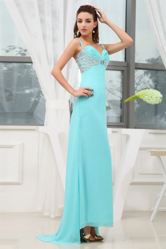 A-Line Asymmetrical Spaghetti Straps Chiffon Prom/Formal Evening Dresses 02020001 A-Line Asymmetrical Spaghetti Straps Chiffon Prom/Formal Evening Dresses 02020001