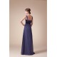 A-Line Beading Straps Floor-Length Chiffon Long Prom Evening Formal Dresses 02020005