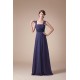 A-Line Beading Straps Floor-Length Chiffon Long Prom Evening Formal Dresses 02020005