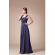 A-Line Beading Straps Floor-Length Chiffon Long Prom Evening Formal Dresses 02020005