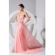 Sheath/Column Chiffon Court Train Long Pink Prom/Formal Evening Dresses 02020009