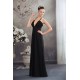 A-Line Floor-Length Halter Beading Chiffon Long Black Prom/Formal Evening Dresses 02020017 A-Line Floor-Length Halter Beading Chiffon Long Black Prom/Formal Evening Dresses 02020017