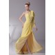 A-Line One-Shoulder Sleeveless Draped Floor-Length Long Yellow Prom Evening Bridesmaid Dresses 02020022 A-Line One-Shoulder Sleeveless Draped Floor-Length Long Yellow Prom Evening Bridesmaid Dresses 02020022