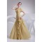 A-Line Pleats One-Shoulder Chiffon Sleeveless Long Evening Party Bridesmaid Dresses 02020024