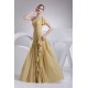 A-Line Pleats One-Shoulder Chiffon Sleeveless Long Evening Party Bridesmaid Dresses 02020024 A-Line Pleats One-Shoulder Chiffon Sleeveless Long Evening Party Bridesmaid Dresses 02020024