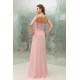 Affordable Sheath/Column Pleats Halter Floor-Length Chiffon Long Pink Evening Formal Bridesmaid Dresses 02020025