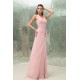 Affordable Sheath/Column Pleats Halter Floor-Length Chiffon Long Pink Evening Formal Bridesmaid Dresses 02020025