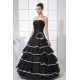 A-Line Ruffles Floor-Length Satin Organza Long Black Prom/Formal Evening Dresses 02020028 A-Line Ruffles Floor-Length Satin Organza Long Black Prom/Formal Evening Dresses 02020028