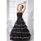 A-Line Ruffles Floor-Length Satin Organza Long Black Prom/Formal Evening Dresses 02020028 A-Line Ruffles Floor-Length Satin Organza Long Black Prom/Formal Evening Dresses 02020028