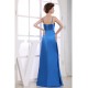 A-Line Sleeveless Brush Sweep Train Beading Long Blue Evening Party Formal Dresses 02020033 A-Line Sleeveless Brush Sweep Train Beading Long Blue Evening Party Formal Dresses 02020033