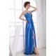 A-Line Sleeveless Brush Sweep Train Beading Long Blue Evening Party Formal Dresses 02020033 A-Line Sleeveless Brush Sweep Train Beading Long Blue Evening Party Formal Dresses 02020033