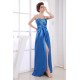 A-Line Sleeveless Brush Sweep Train Beading Long Blue Evening Party Formal Dresses 02020033 A-Line Sleeveless Brush Sweep Train Beading Long Blue Evening Party Formal Dresses 02020033