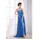 A-Line Sleeveless Brush Sweep Train Beading Long Blue Evening Party Formal Dresses 02020033 A-Line Sleeveless Brush Sweep Train Beading Long Blue Evening Party Formal Dresses 02020033