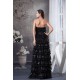A-Line Sleeveless Floor-Length Ruffles Chiffon Sequins Long Black Prom/Formal Evening Dresses 02020035 A-Line Sleeveless Floor-Length Ruffles Chiffon Sequins Long Black Prom/Formal Evening Dresses 02020035