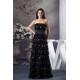 A-Line Sleeveless Floor-Length Ruffles Chiffon Sequins Long Black Prom/Formal Evening Dresses 02020035 A-Line Sleeveless Floor-Length Ruffles Chiffon Sequins Long Black Prom/Formal Evening Dresses 02020035