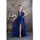 Sheath/Column Sequins Ruffles Chiffon Long Blue Prom/Formal Evening Dresses 02020037 Sheath/Column Sequins Ruffles Chiffon Long Blue Prom/Formal Evening Dresses 02020037