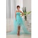 High Low Sweetheart Beaded Fine Netting Sweetheart Prom/Formal Evening Dresses 02020038