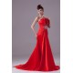 A-Line Sleeveless Strapless Beading Puddle Train Long Red Prom/Formal Evening Dresses 02020040 A-Line Sleeveless Strapless Beading Puddle Train Long Red Prom/Formal Evening Dresses 02020040